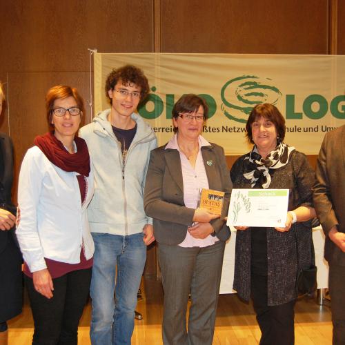 Verleihung der Ehrenurkunde "10 Jahre Ökologschule" 2015